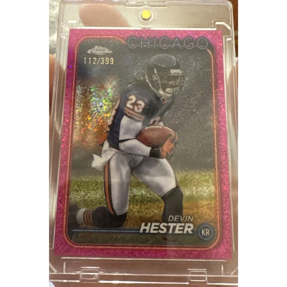 2024 Topps Chrome - Devin Hester #17 Magenta Speckle Refractor /399